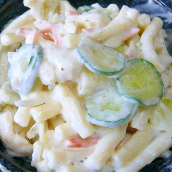 ♥ 業スーのマカロニサラダに+野菜でサラダ ♥